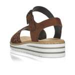 náhled Dámské sandály RIEKER RIE-10200441-S1 hnědá