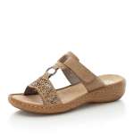 náhled Dámské nazouváky RIEKER V27K5-60 béžová S1