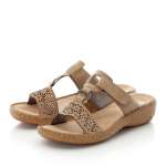 náhled Dámské nazouváky RIEKER V27K5-60 béžová S1