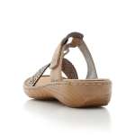 náhled Dámské nazouváky RIEKER V27K5-60 béžová S1