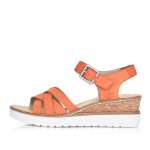 náhled Dámské sandály RIEKER RIE-10200473-S1 oranžová