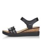 náhled Dámské sandály RIEKER V38F3-00 černá S3
