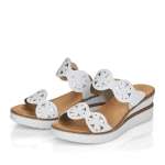 náhled Dámské nazouváky RIEKER V38P5-80 bílá S1