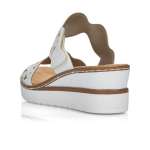 náhled Dámské nazouváky RIEKER V38P5-80 bílá S1