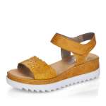 náhled Dámské sandály RIEKER V44F0-68 žlutá S1