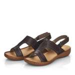 náhled Dámské sandály RIEKER RIE-10200518-S1 hnědá