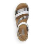 náhled Dámské sandály RIEKER RIE-10200537-S2 stříbrná