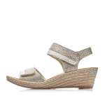 náhled Dámské sandály RIEKER RIE-10200899-S1 stříbrná