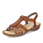 náhled Dámské sandály RIEKER 60809-24 hnědá S5