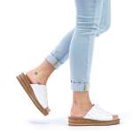 náhled Dámské nazouváky RIEKER 62988-80 bílá S2