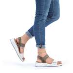 náhled Dámské sandály RIEKER 64300-54 zelená S2