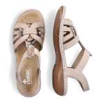 náhled Dámské sandály RIEKER 65918-63 béžová S2