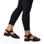 náhled Dámské sandály REMONTE D7950-01 černá S2