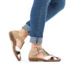 náhled Dámské sandály RIEKER RIE-10201140-S2 béžová