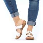 náhled Dámské nazouváky RIEKER RIE-10201273-S2 bílá