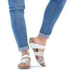 náhled Dámské nazouváky RIEKER RIE-10201278-S2 bílá