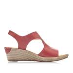 náhled Dámské sandály RIEKER 62468-33 červená S2