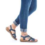 náhled Dámské sandály RIEKER RIE-10201295-S2 modrá