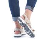 náhled Dámské sandály RIEKER RIE-10201348-S2 béžová