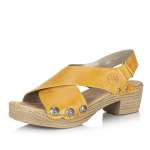 náhľad Dámske sandále RIEKER V6888-68 žltá S2