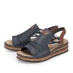 náhled Dámské sandály RIEKER 62962-14 modrá S6