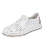 náhled Dámské mokasíny RIEKER M5950-80 bílá S3