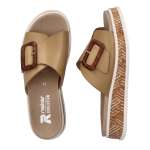 náhľad Dámské nazouváky RIEKER REVOLUTION W0803-60 béžová S3