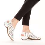 náhľad Dámske sandále RIEKER 47156-82 biela S3