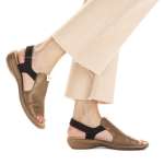 náhled Dámské sandály RIEKER 60857-64 béžová S3