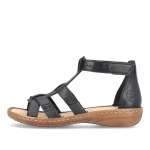 náhled Dámské sandály RIEKER RIE-10202377-S3 černá
