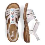 náhled Dámské sandály RIEKER 62860-90 stříbrná S3