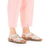 náhled Dámské sandály RIEKER 62860-90 stříbrná S3