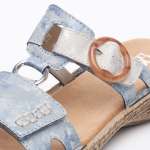 náhled Dámské nazouváky RIEKER 658N4-12 modrá S3