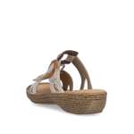 náhled Dámské nazouváky RIEKER 658N4-60 zlatá S3