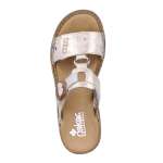 náhled Dámské nazouváky RIEKER 658N4-60 zlatá S3