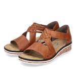 náhľad Dámske sandále RIEKER V3643-24 hnedá S3