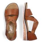 náhľad Dámske sandále RIEKER V3643-24 hnedá S3