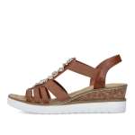 náhled Dámské sandály RIEKER RIE-10202524-S3 hnědá