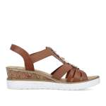 náhled Dámské sandály RIEKER RIE-10202524-S3 hnědá
