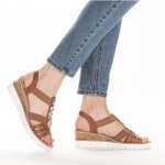 náhled Dámské sandály RIEKER RIE-10202524-S3 hnědá