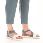 náhled Dámské sandály RIEKER V5060-10 modrá S3