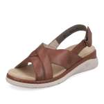 náhled Dámské sandály RIEKER V9252-24 hnědá S3