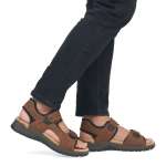 náhled Pánské sandály RIEKER 26955-24 hnědá S6