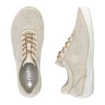 náhled Dámské polobotky RIEKER 52546-60 béžová S4