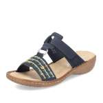 náhled Dámské nazouváky RIEKER 60867-14 modrá S4