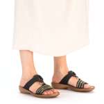 náhled Dámské nazouváky RIEKER 60867-14 modrá S4