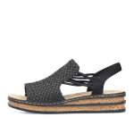 náhled Dámské sandály RIEKER 62941-00   BLACK   F/S5