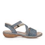 náhľad Dámske sandále RIEKER 65964-12   BLUE   F/S5