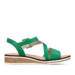 náhled Dámské sandály RIEKER V3660-54 zelená S4