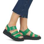 náhled Dámské sandály RIEKER RIE-10204242-S4 zelená